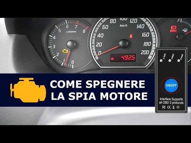 Come posso resettare la spia di avaria del motore della mia auto